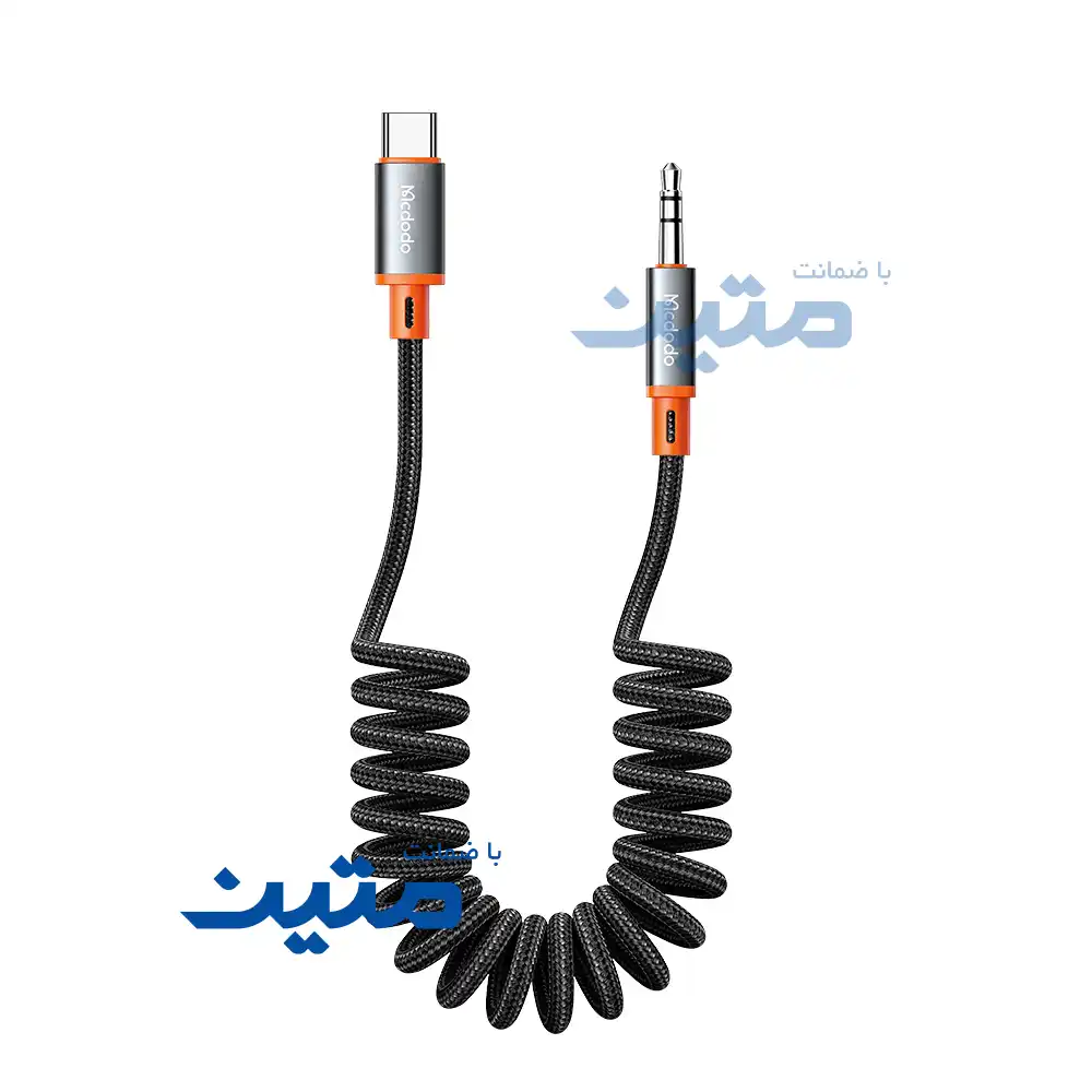 CA-0900- 2 کابل Type-C به AUX مک دودو CA-0900 با روکش کنفی بافتهشده مقاوم