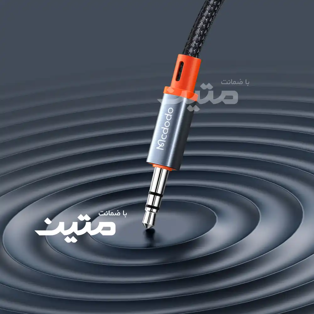 CA-0900- 5 کابل Type-C به AUX مک دودو CA-0900 با روکش کنفی بافتهشده مقاوم