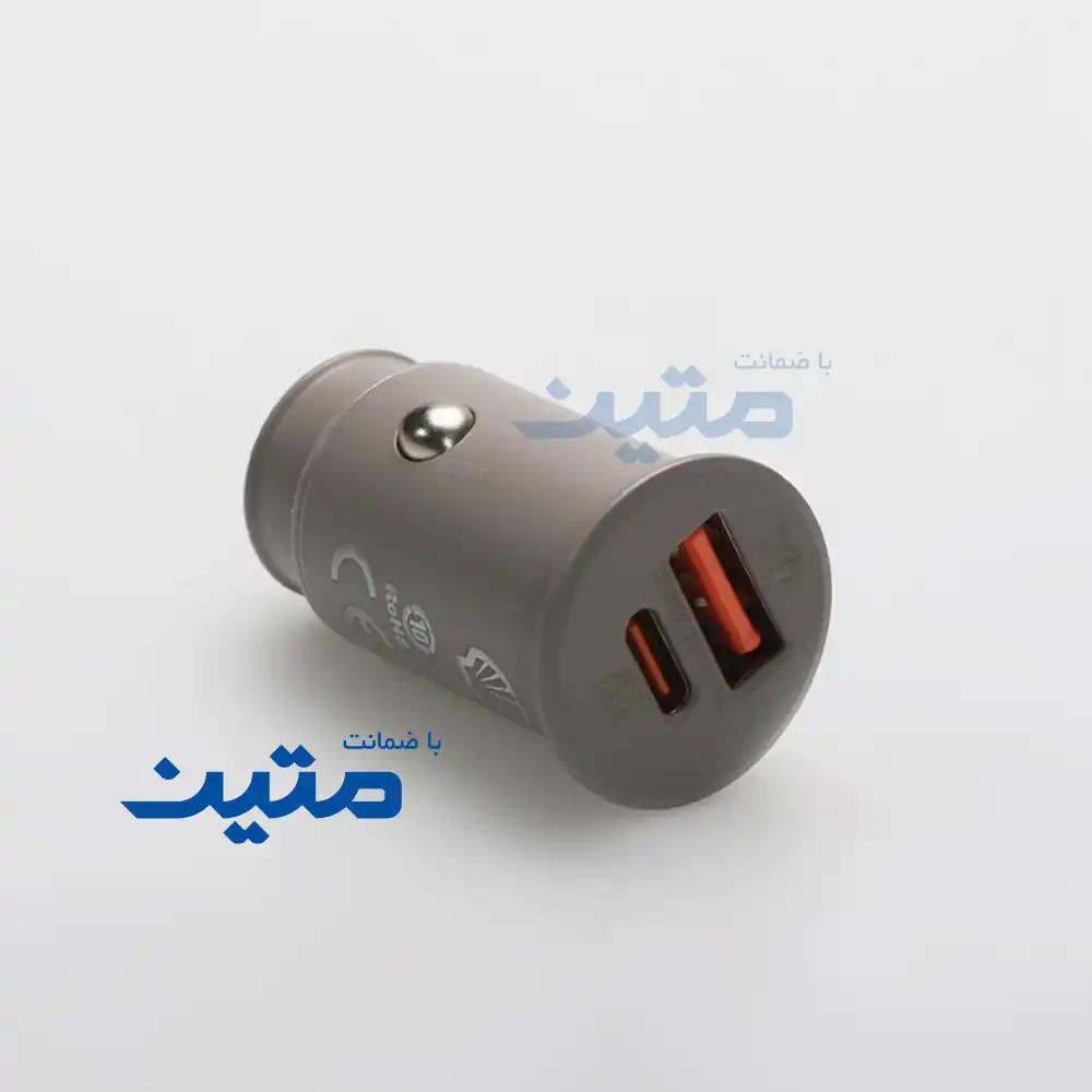 CCT006CC-4 شارژر فندکی شل مدل CCT006CC با دو خروجی USB-A و USB-C و فناوری PD 30W
