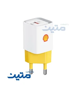 شارژر دیواری شل مدل SWC14 با توان خروجی 45 وات، مجهز به فناوری شارژ سریع