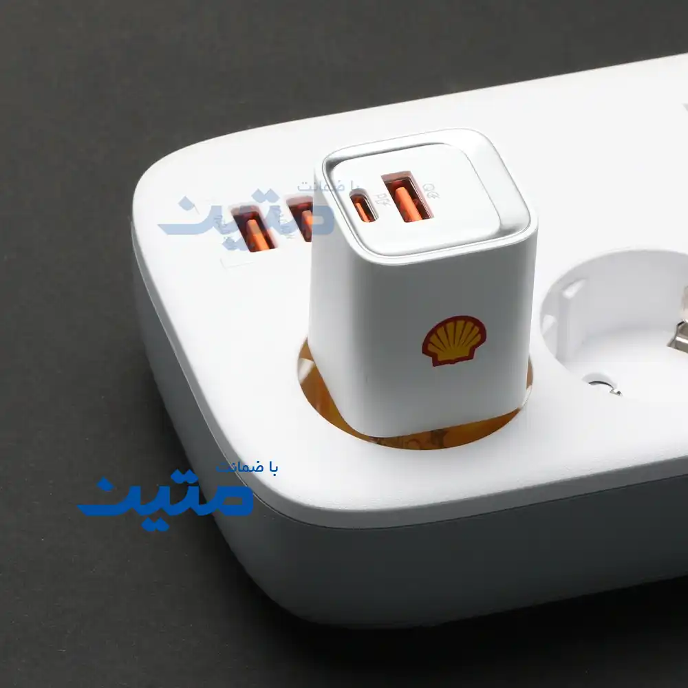 SWC14CL-5 شارژر دیواری شل SWC14CL مجهز به کابل شارژ لایتنینگ