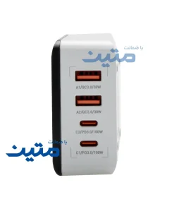جزئیات پورتهای شارژ در شارژر رومیزی شل SWC16 با پشتیبانی از شارژ سریع