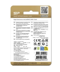 کارت حافظه سیلیکون پاور مدل Golden Series High Endurance microSDHC UHS-1