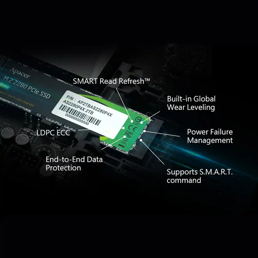 حافظه SSD اپیسر مدل AS2280 P4X M2