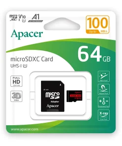 کارت حافظه اپیسر مدل Apacer microSDXC/SDHC UHS-I U3 V30 W/1