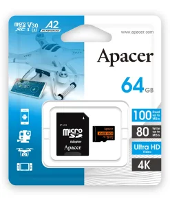 کارت حافظه اپیسر مدل Apacer microSDXC/SDHC UHS-I U3 V30 A2