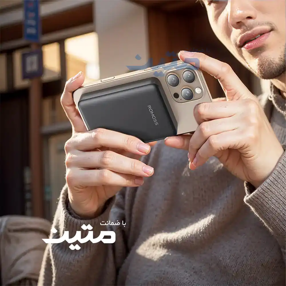 پاوربانک مغناطیسی روموس WSC10-121 با قابلیت شارژ بی سیم