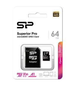 کارت حافظه سیلیکون پاور مدل Superior Pro microSDXC UHS-I U3 V30 A1