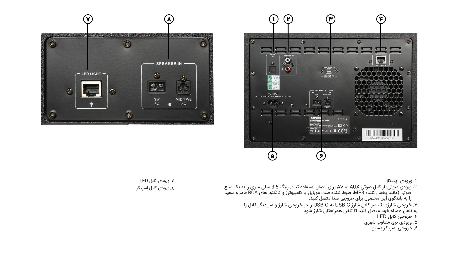 اسپیکر بلوتوثی انرجایزر مدل BTS2870