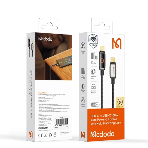 کابل تایپ سی به تایپ سی مک دودو مدل CA-6680