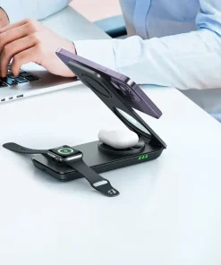 شارژر بی‌سیم 3 به 1 مک دودو مدل CH-1151
