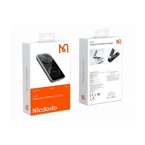 شارژر بی‌سیم 3 به 1 مک دودو مدل CH-1151