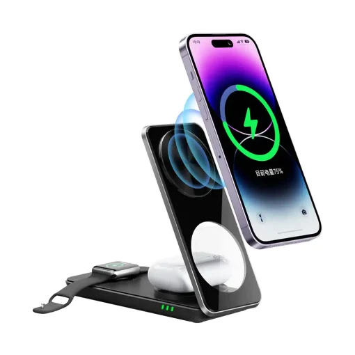 شارژر بی‌سیم 3 به 1 مک دودو مدل CH-1151