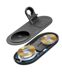 شارژر بی‌سیم 3 به 1 مک دودو مدل CH-7061