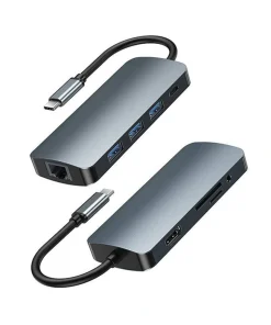 هاب 9 پورت تایپ سی ریمکس مدل RU-U91
