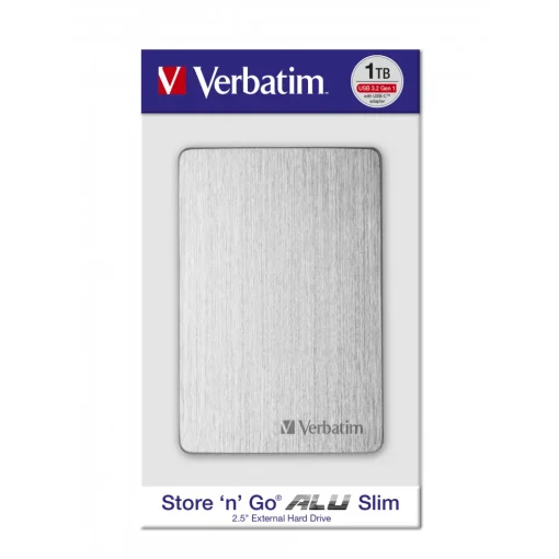 هارد اکسترنال ورباتیم مدل Store 'n' Go ALU Slim