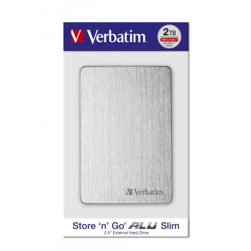 هارد اکسترنال ورباتیم مدل Store 'n' Go ALU Slim