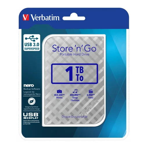هارد اکسترنال ورباتیم مدل Store 'n' Go