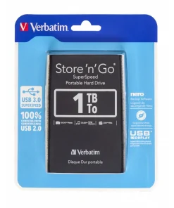 هارد اکسترنال ورباتیم مدل Store 'n' Go Flat