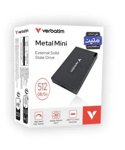 پک SSD اکسترنال Verbatim Metal Mini - 512 گیگابایت