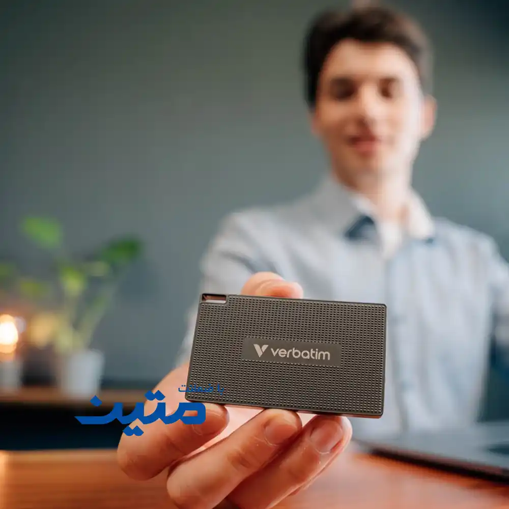 Metal Mini-8 حافظه SSD اکسترنال Verbatim Metal Mini مناسب لپ تاپ و کامپیوتر