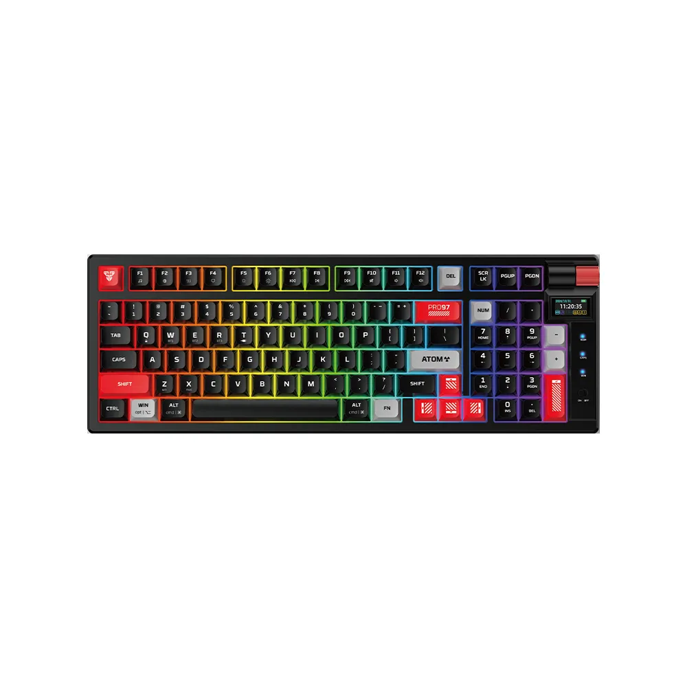 کیبورد بیسیم گیمینگ فنتک مدل ATOM PRO97 MK918 کیبورد بیسیم گیمینگ فنتک مدل ATOM PRO97 MK918