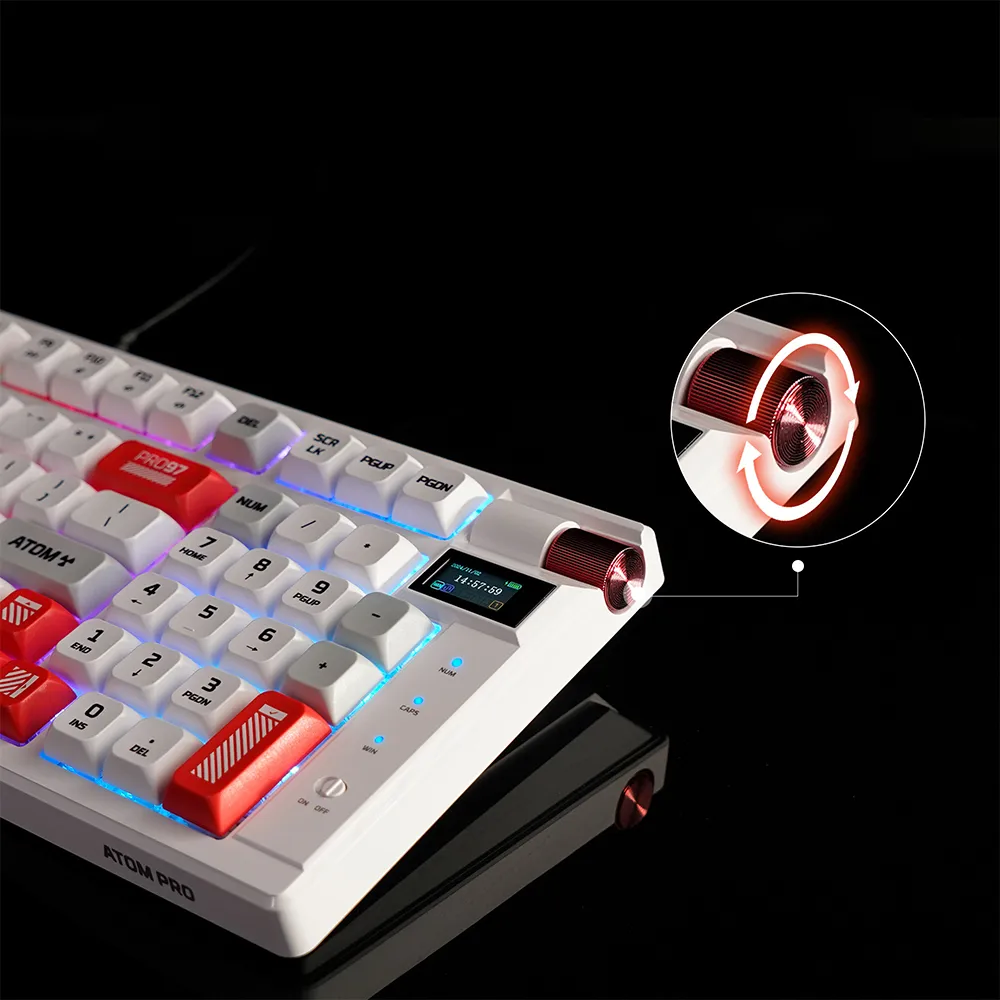 کیبورد بیسیم گیمینگ فنتک مدل ATOM PRO97 MK918 کیبورد بیسیم گیمینگ فنتک مدل ATOM PRO97 MK918