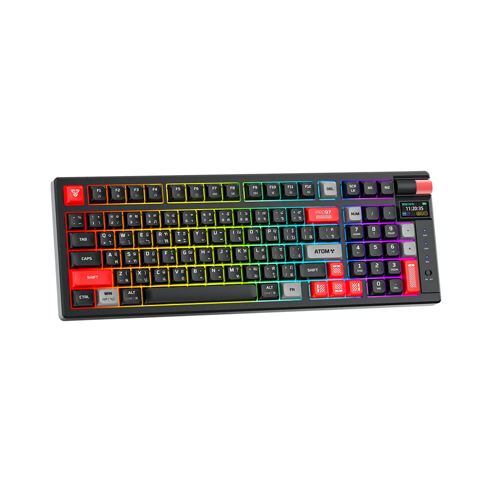 کیبورد بیسیم گیمینگ فنتک مدل ATOM PRO97 MK918 کیبورد بیسیم گیمینگ فنتک مدل ATOM PRO97 MK918