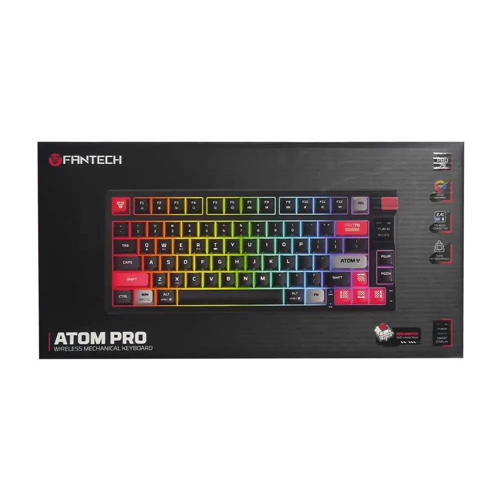کیبورد بیسیم گیمینگ فنتک مدل ATOM PRO97 MK918 کیبورد بیسیم گیمینگ فنتک مدل ATOM PRO97 MK918