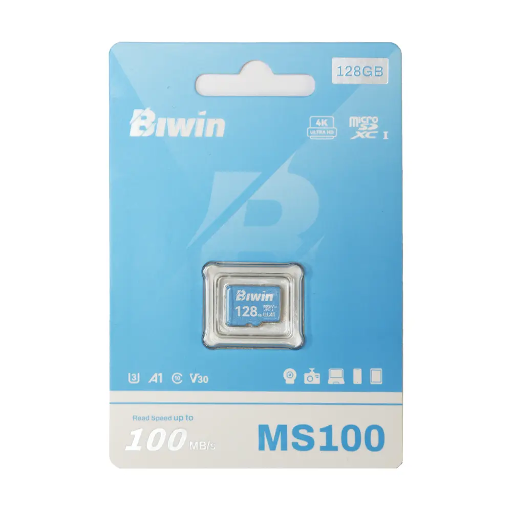 کارت حافظه بیوین مدل MS100 microSDXC UHS-I U3 V30 A1