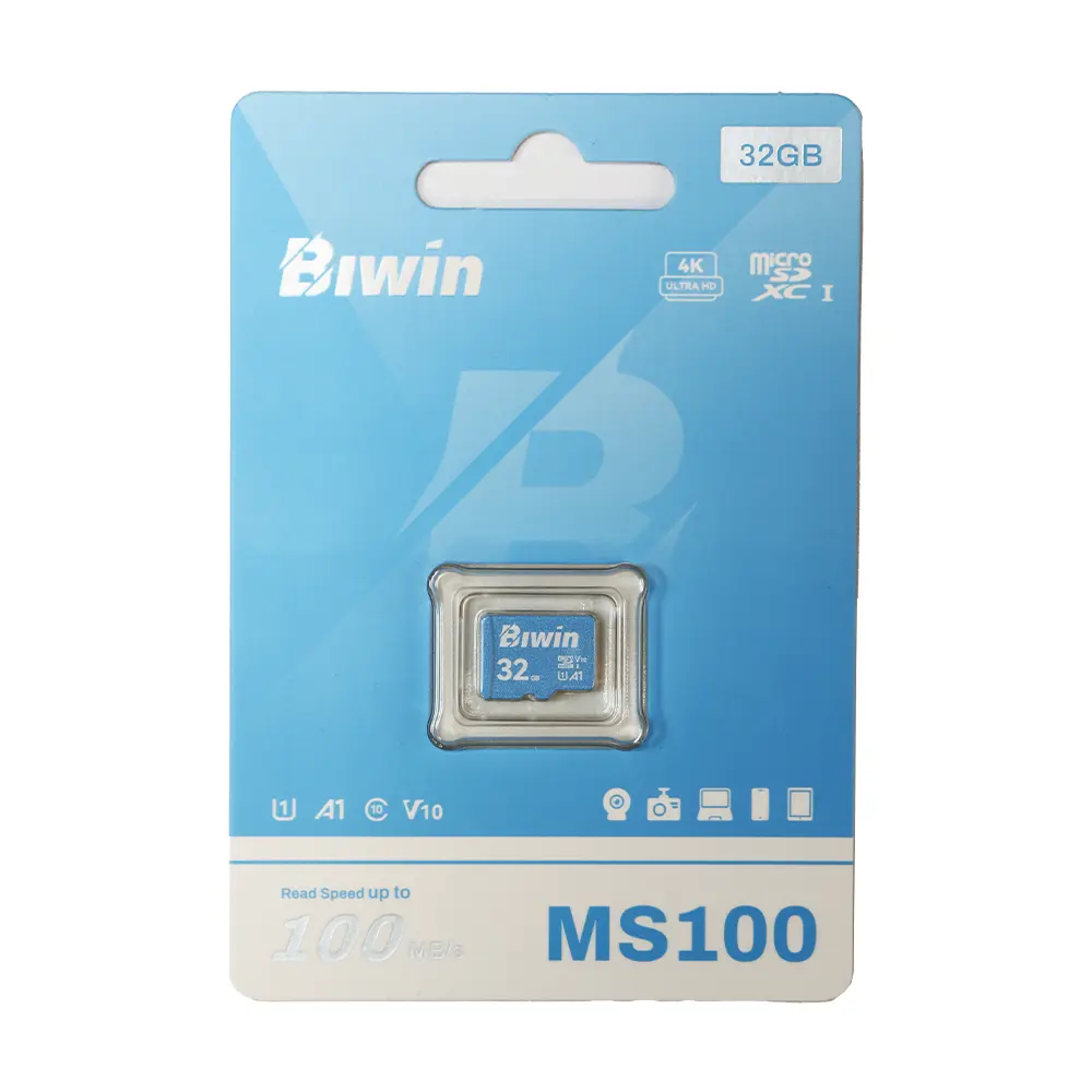 کارت حافظه بیوین مدل MS100 microSDXC UHS-I U3 V30 A1 کارت حافظه بیوین مدل MS100 microSDXC UHS-I U3 V30 A1