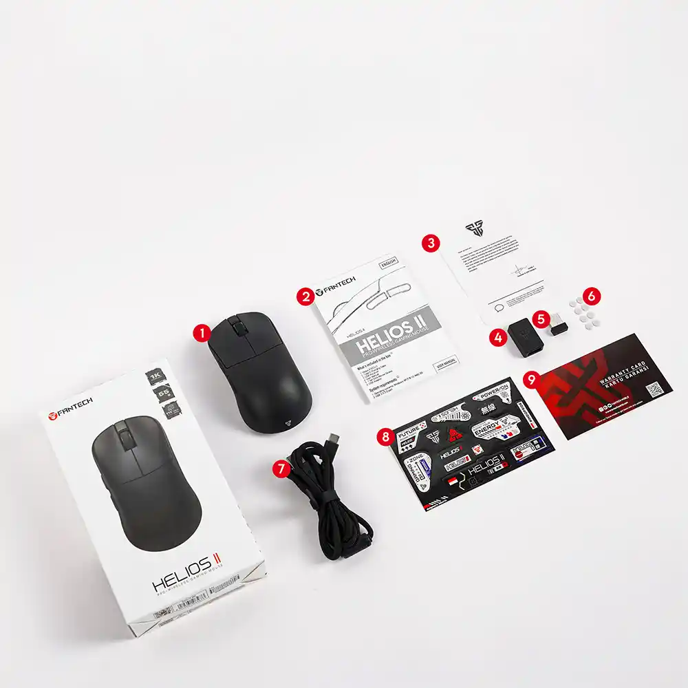 ماوس گیمینگ بیسیم فنتک مدل HELIOS II XD3V3 1K ماوس گیمینگ بیسیم فنتک مدل HELIOS II XD3V3 1K