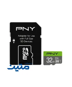 کارت حافظه پی ان وای مدل microSDHC Elite UHS-I Class 10 U1