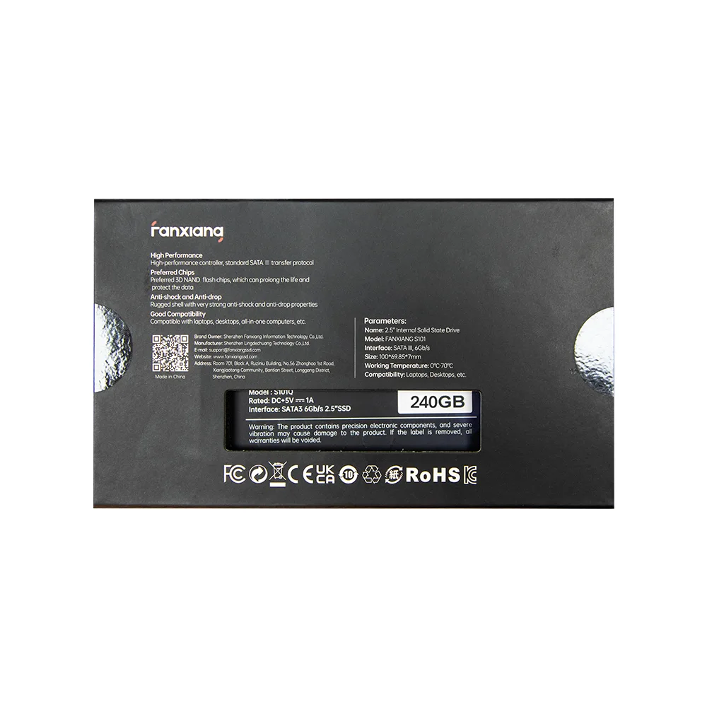 حافظه SSD اینترنال فانشیانگ مدل S101 حافظه SSD اینترنال فانشیانگ مدل S101