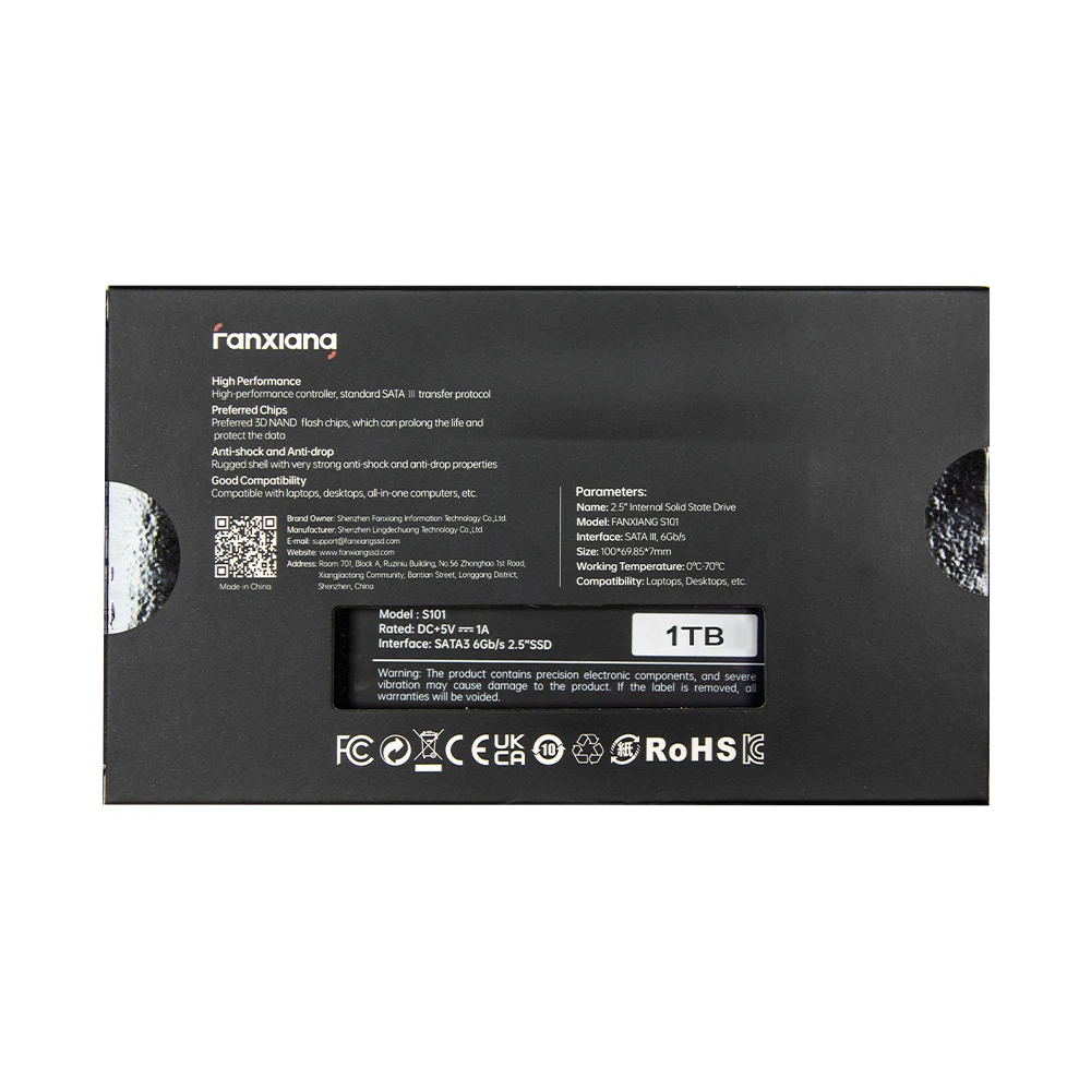 حافظه SSD اینترنال فانشیانگ مدل S101 حافظه SSD اینترنال فانشیانگ مدل S101