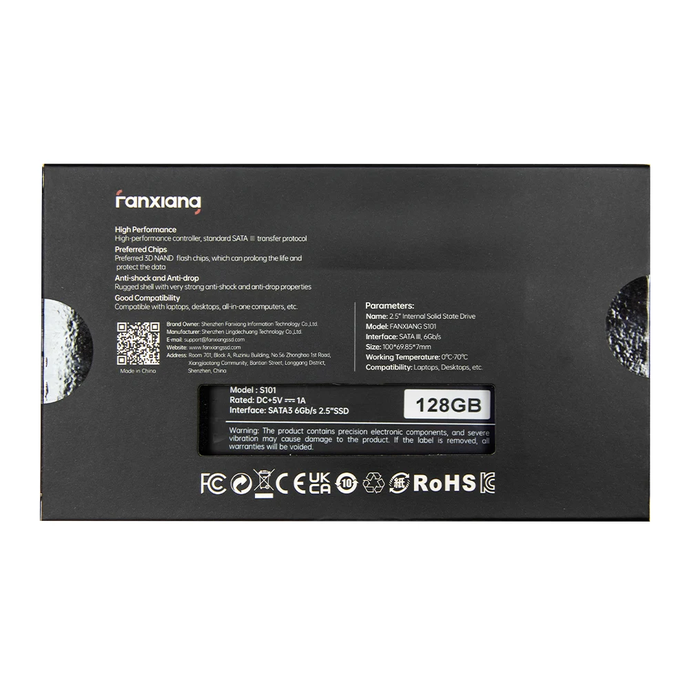 حافظه SSD اینترنال فانشیانگ مدل S101 حافظه SSD اینترنال فانشیانگ مدل S101