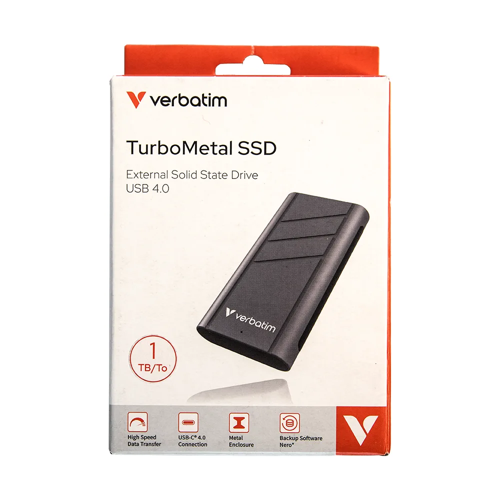 حافظه SSD اکسترنال ورباتیم مدل TurboMetal