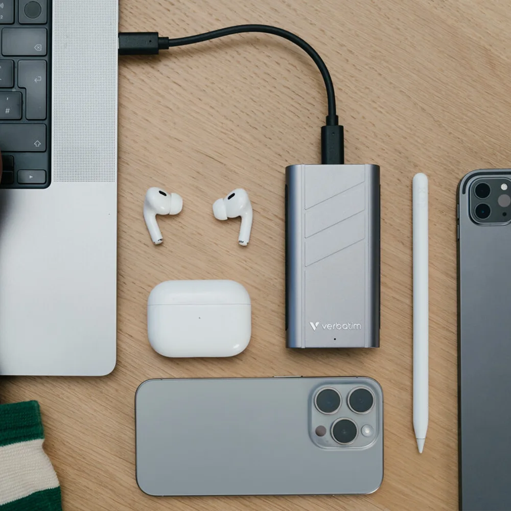 حافظه SSD اکسترنال ورباتیم مدل TurboMetal