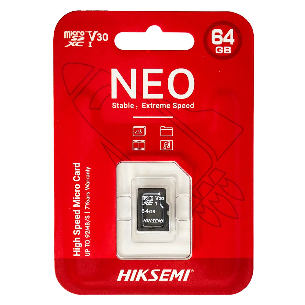 کارت حافظه هایکسمی مدل NEO microSDXC UHS-I Class10 V30 W/0 کارت حافظه هایکسمی مدل NEO microSDXC UHS-I Class10 V30 W/0