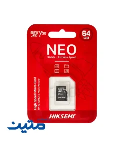 بستهبندی کارت حافظه هایکسمی NEO microSDXC UHS-I Class 10 V30 - 64گیگابایت