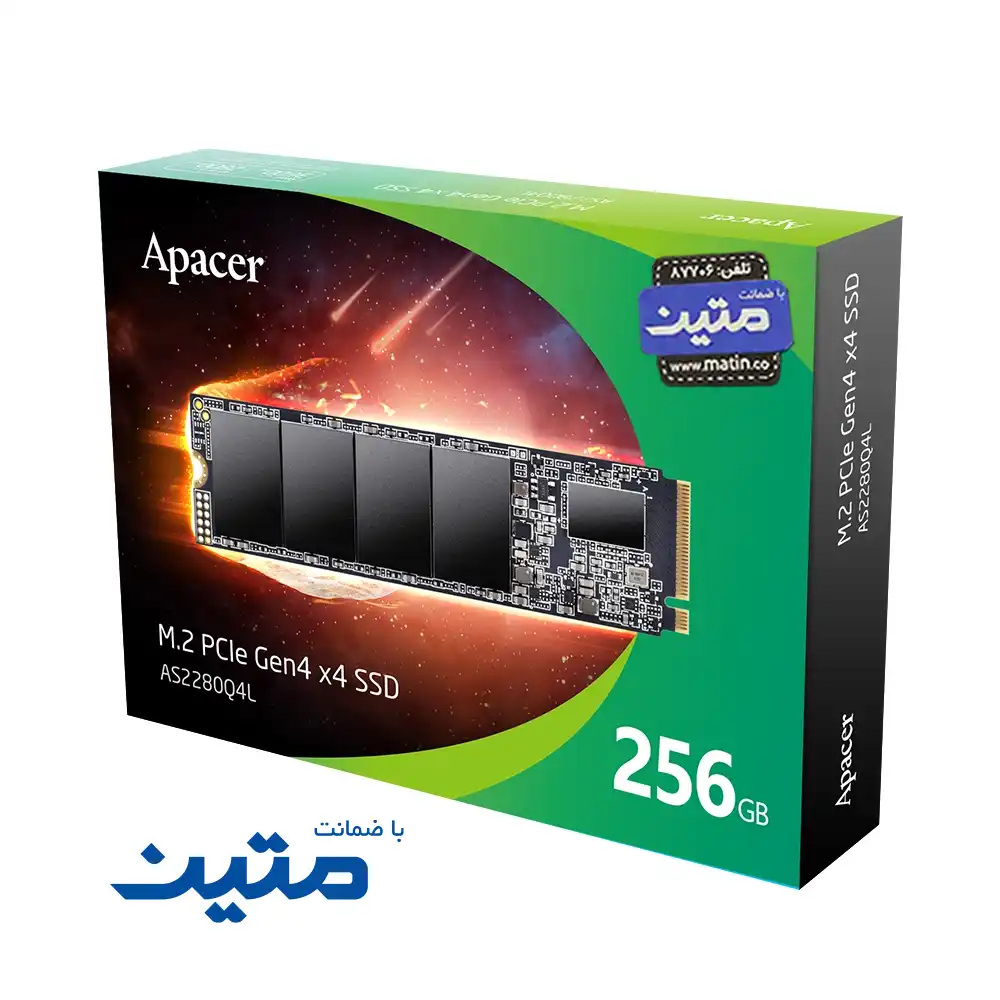 AS2280Q4L-10 پک حافظه SSD اپیسر مدل AS2280 Q4L با رابط PCIe Gen4 x4 256گیگابایت