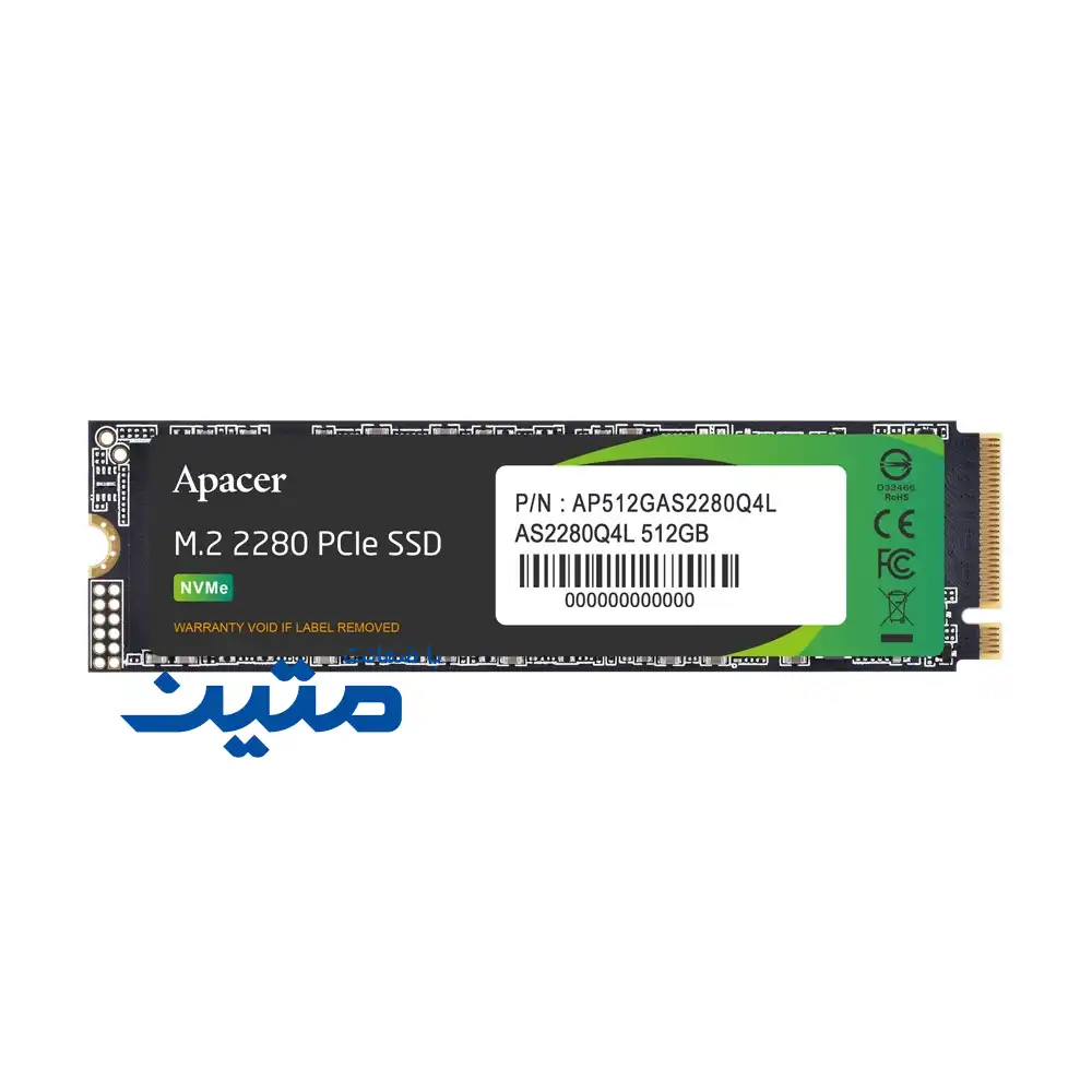 AS2280Q4L-3 حافظه SSD اپیسر مدل AS2280 Q4L با رابط PCIe Gen4 x4 512گیگابایت