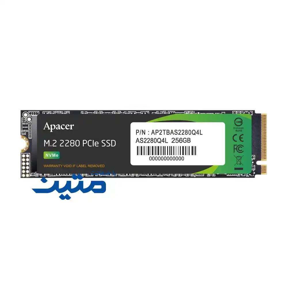 AS2280Q4L-4 حافظه SSD اپیسر مدل AS2280 Q4L با رابط PCIe Gen4 x4 256گیگابایت