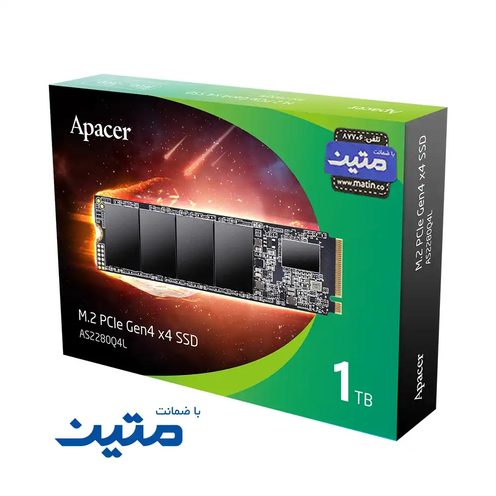AS2280Q4L-9 پک حافظه SSD اپیسر مدل AS2280 Q4L با رابط PCIe Gen4 x4 1ترابایت