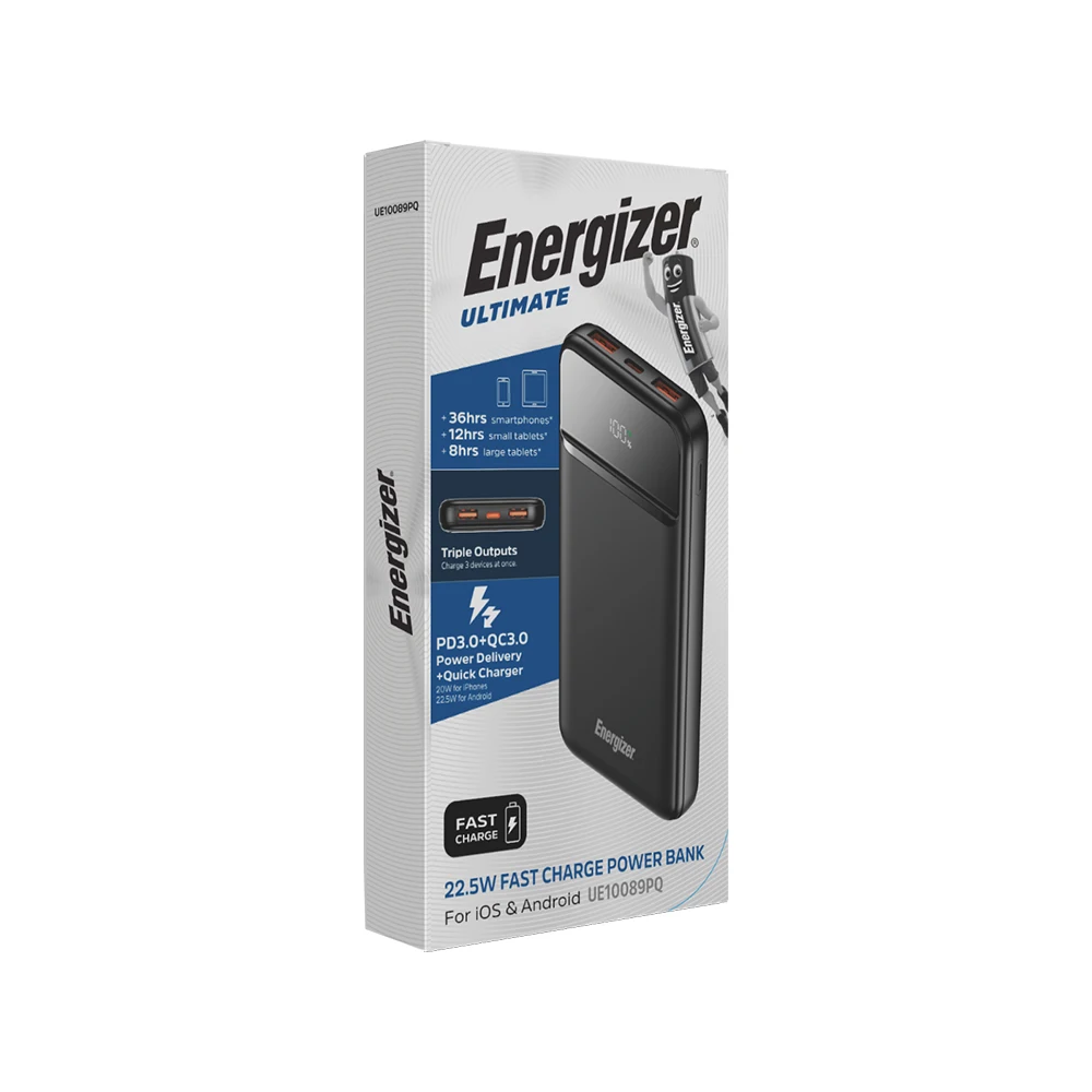پاوربانک 10000mAh انرجایزر مدل UE10089PQ