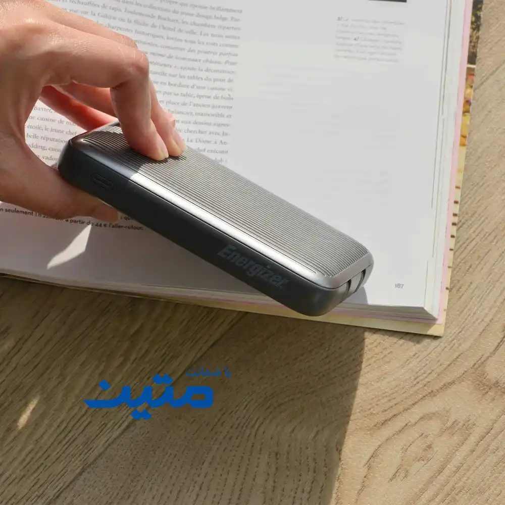 UE10091PQ-6 پاوربانک Energizer UE10091PQ مناسب استفاده در سفر، محل کار و استفاده روزمره