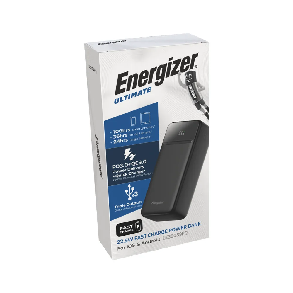 پاوربانک 30000mAh انرجایزر مدل UE30089PQ