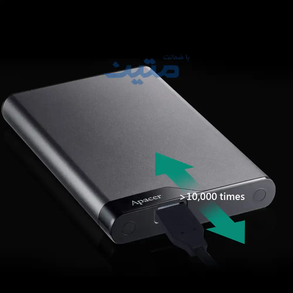 ساختار داخلی ضدلرزش هارد اکسترنال Apacer AC632 برای محافظت از اطلاعات در برابر ضربه و لرزش