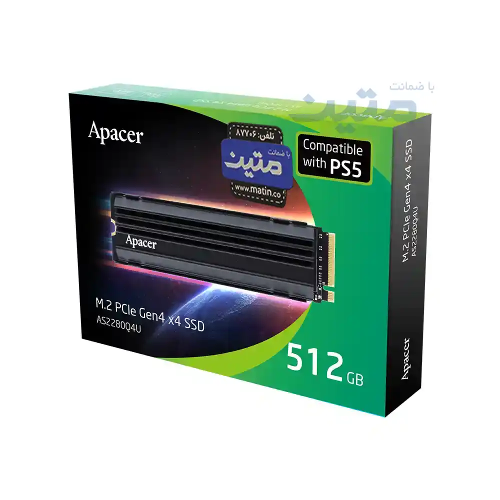 پک SSD داخلی Apacer AS2280Q4U با ظرفیت 512GB