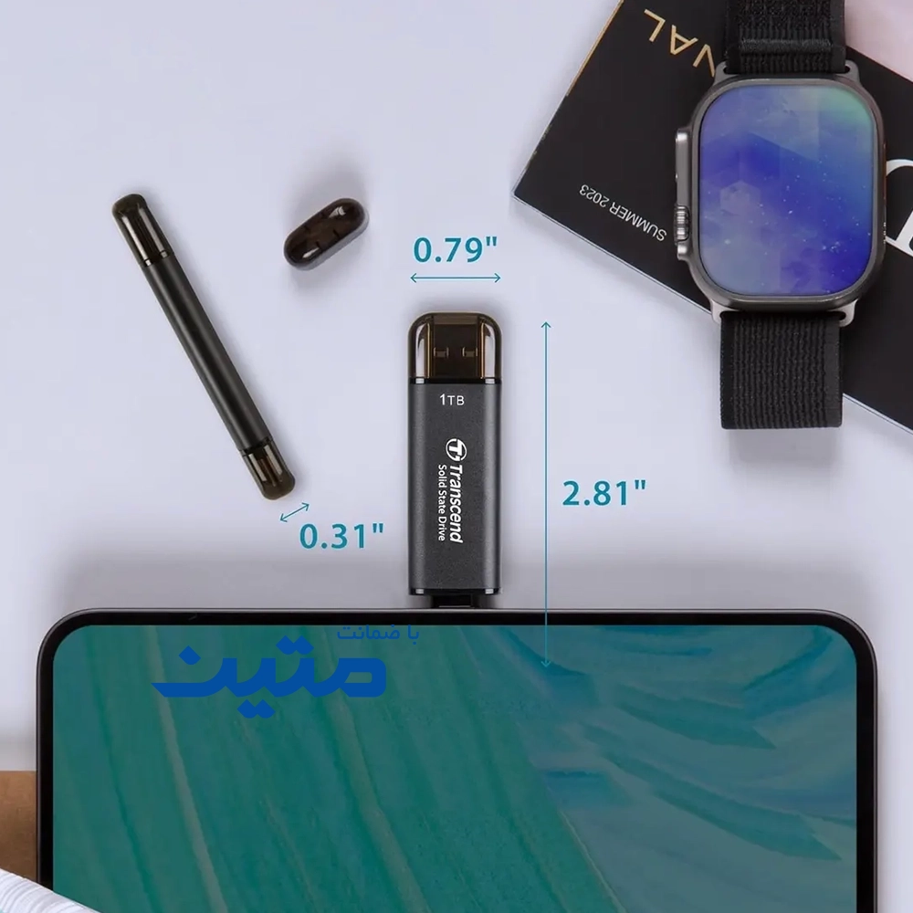 ESD310-13 اکسترنال Transcend ESD310 مجهز به دو کانکتور USB-C و USB-A
